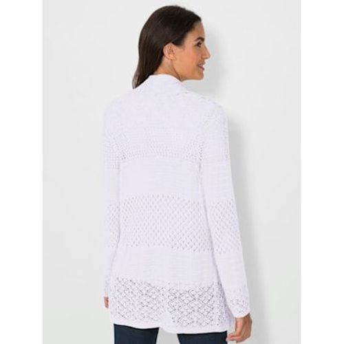 Veste En Tricot 60% Coton - Creation L - Blanc