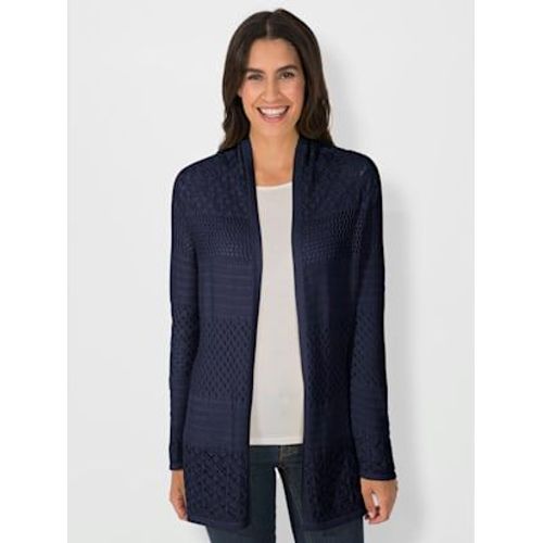 Veste En Tricot 60% Coton - Creation L - Bleu Nuit