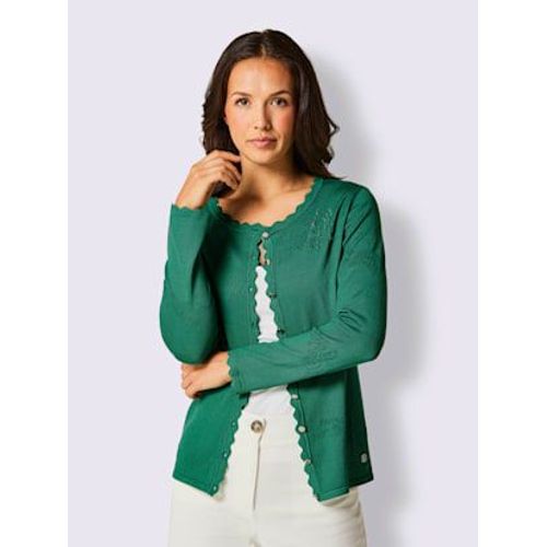Veste En Tricot Ajour Mlange De Soie De Qualit - Creation L Premium - Vert