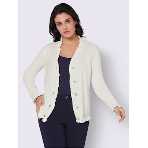 Veste En Tricot Avec Viscose - Creation L - cru