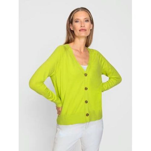 Veste En Tricot Mlange De Viscose Doux - Rick Cardona - Citron Vert