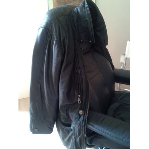 veste cuir hugo boss