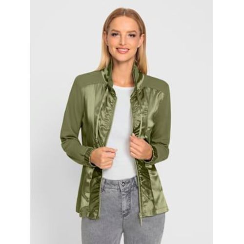 Veste Lgre Satin Brillant - Rick Cardona - Vert Roseau