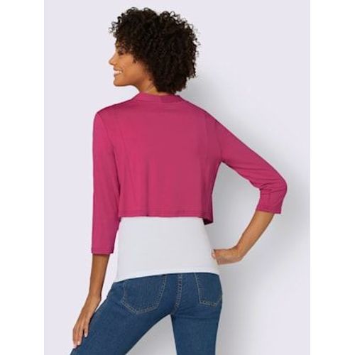 Veste Lgre Viscose Douce Et Fluide - Collection L - Fuchsia