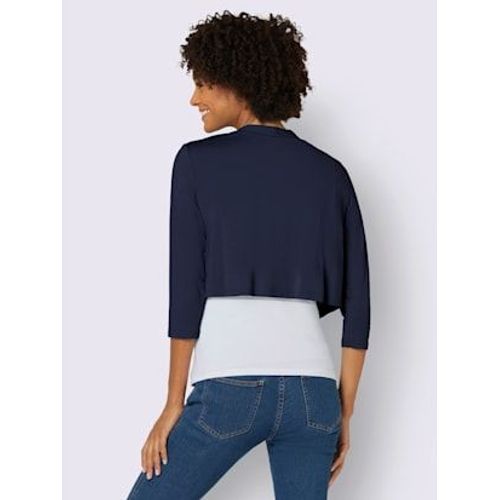 Veste Lgre Viscose Douce Et Fluide - Collection L - Marine