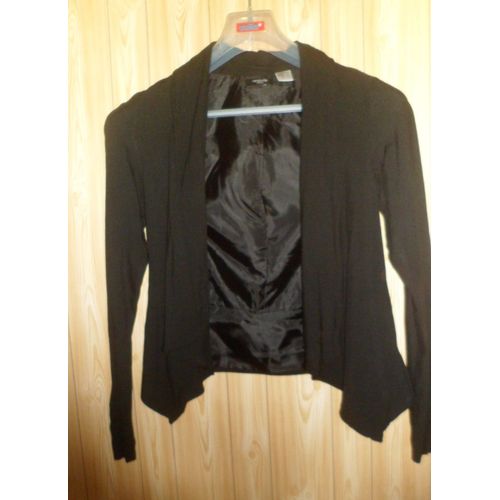 Veste Noire La Redoute. Taille 36. Pas De Systme De Fermeture. 2 Poches Avant. Tissu Lger(Viscose) . Double (Polyester).