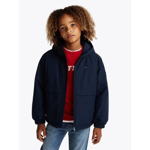 Veste Rembourre Colour-Block  Capuche Ribstop Padded Hd Jacket/Dark Blue - 128 Cm