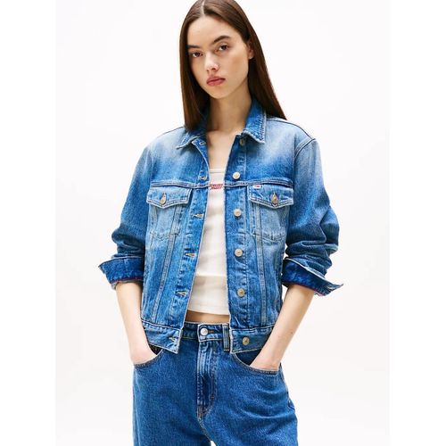 Veste Trucker En Denim  Blason Brod Au Dos Cls Trucker Jk Rwb Ext Bi5135/Denim Medium - S