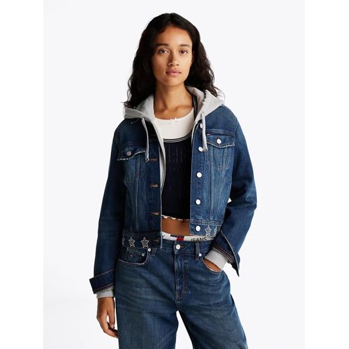 Veste Trucker En Denim  Clous Mtalliques Studded Dnm Trcker Jckt Ai9057/Dark Blue - S