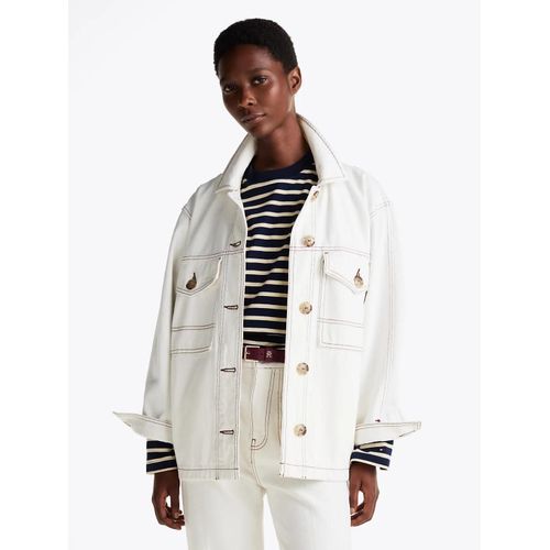 Veste Utilitaire Oversize En Denim Dnm Oversized Utility Jacket Clr/Ecru - 34