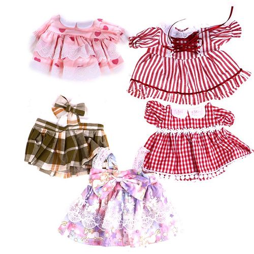 Vtements En Peluche De Canard Jaune De 30cm, 1 Ensemble, Jupe De Princesse + Bandeau Pour Cheveux