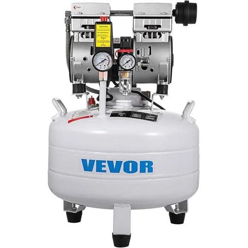 Vevor Oil Free Air Compressor Silent Compressed Air Compressor Workshop Tool For Home Repair, Tyre Inflating (30l 850w, Solenoid Val