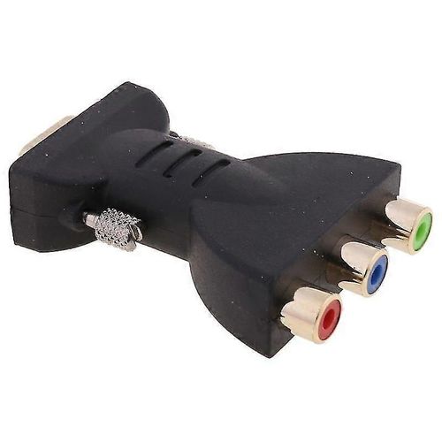 Vga To Av Adapter Vga To 3rca Plug Converter Composant Video Jack Connector