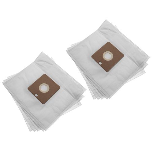 vhbw 10x Sacs compatible avec Nilfisk Bravo, Coup Neo, Go, One aspirateur - microfibres non tisses, 24,7cm x 27cm, blanc