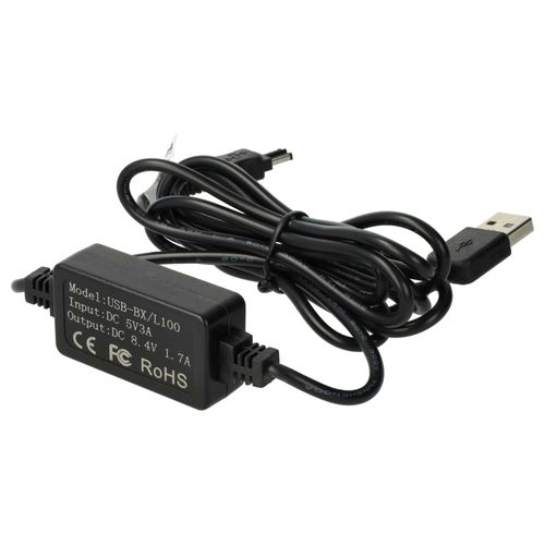 vhbw 1x Alimentation USB compatible avec Sony camscope DCR-TRV950E, DCR-TRV940E, DCR-VX1000, DCR-VX2100, DCR-VX2000 appareil photo numrique
