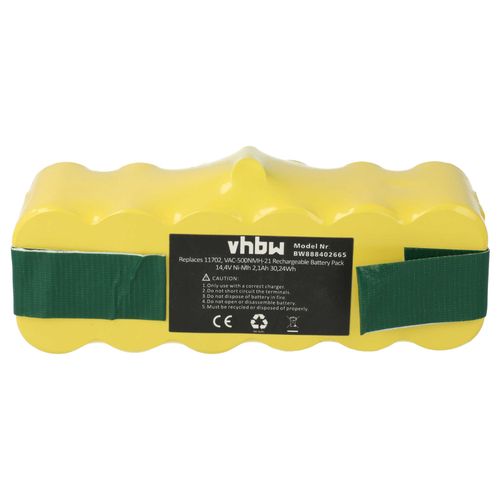 vhbw 1x Batterie compatible avec Klarstein Cleanfriend Veluce R290 robot lectromnager (2100mAh, 14,4V, NiMH)