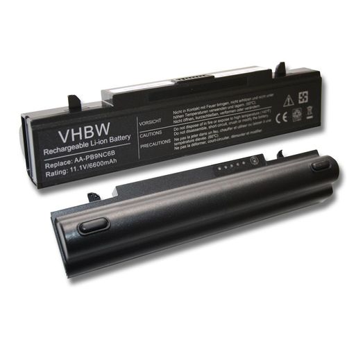 vhbw 1x Batterie compatible avec Samsung R431, R439, R440, R460, R468, R478, R480 ordinateur portable (6600mAh, 11,1V, Li-ion)