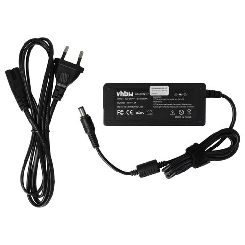 vhbw 1x Bloc d'alimentation compatible avec Toshiba Satellite 4070CDT, 4080CDS, 4080XCDT, 4080CDT ordinateur portable - Cble de 15,4 cm, 60 W