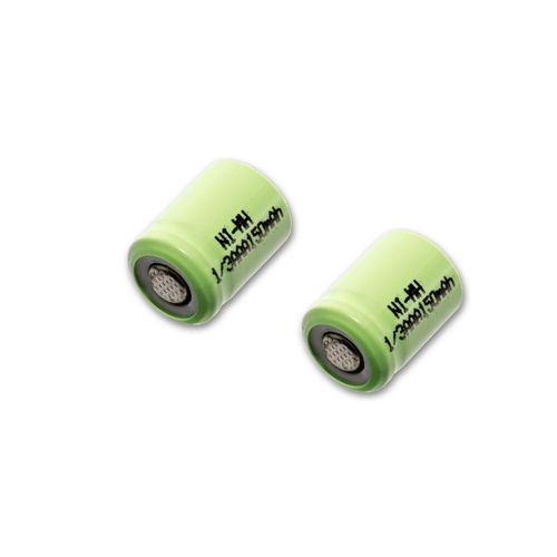 vhbw 2 x Ni-MH 1/3 AAA pile brute, pile industrielle 150mAh (1.2V) pour utilisation dans les batteries de modlisme, etc.