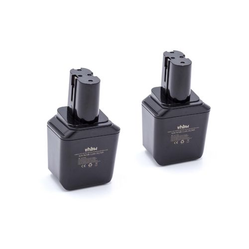 Vhbw 2 X Nimh Batterie 2100mah (9.6v) Pour Appareil lectronique Bosch Gbm-Serie 1. Gnration Avec Batterie Knolle 9, 6volt Comme 2607300002, Bh-964n