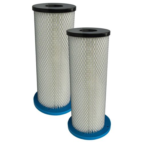 vhbw 2x filtre compatible avec Pullman Ermator S13, Ermator S1300, Ermator S1300C, Ermator S1300H aspirateur - filtre HEPA bleu / blanc