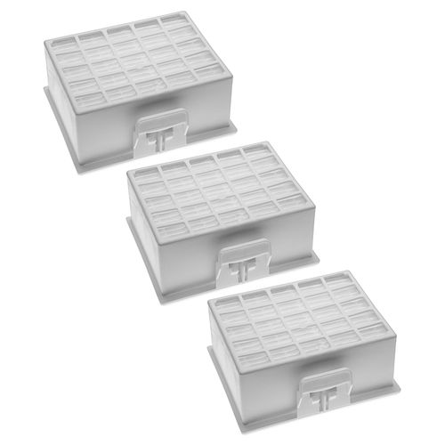 vhbw 3x Filtre compatible avec Siemens VSZ41266/01, VSZ41466/01, VSZ3XTRMGB/03, VSZ41 aspirateur - Filtre HEPA contre les allergies