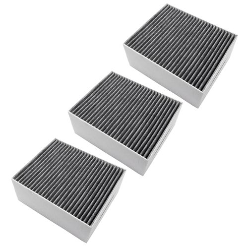 vhbw 3x Filtres  charbon actif compatible avec Siemens LC21BA582, LC21BA582/01, LC21BA582/02, LC21BD552/01 hotte de cuisine - 22,7 x 18,9 x 10 cm