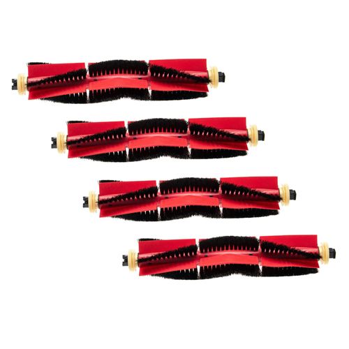 vhbw 4x Brosses rotatives, set de rouleaux compatible avec Xiaomi Roborock E4, S4, S5, S5 Max, S50, S51, S55 - rouleau brosse, brosse principale