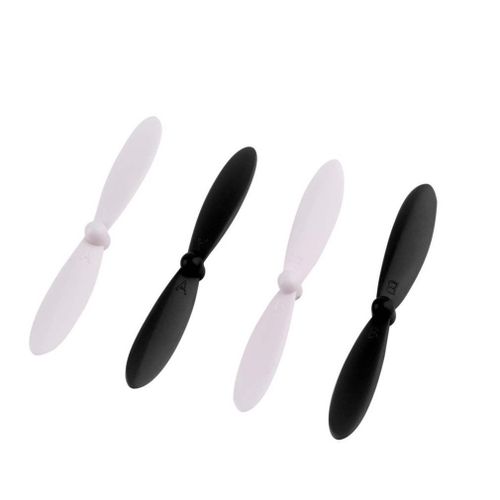 Vhbw 4x Hlice Compatible Avec Nanoloop Mini Pet Drone - 2 Paires D'hlices Autobloquantes Noir / Blanc