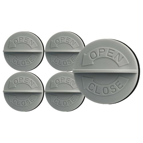 vhbw 5x Capuchon  visser pour filtre  cartouche compatible avec Krcher WD 3.800 M Eco Logic, WD 3.500 P, WD 3.600 aspirateur blanc / gris