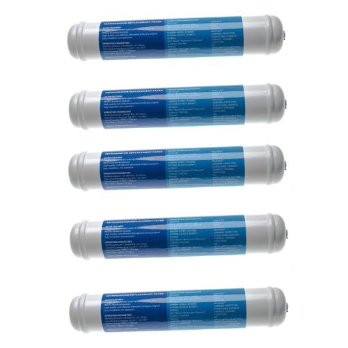 vhbw 5x Filtre  eau cartouche compatible avec Samsung RSA1DHPE1/XEF, RSA1DTPE, RSH1DTBP, RSH1DTIS, RSH1DTMH rfrigrateur Side-by-side