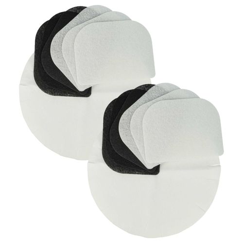 vhbw 6x filtre  charbon actif, 6x filtre  graisses, 12x filtre papier remplacement pour DeLonghi F8-F1000 pour friteuse - 24 filtres
