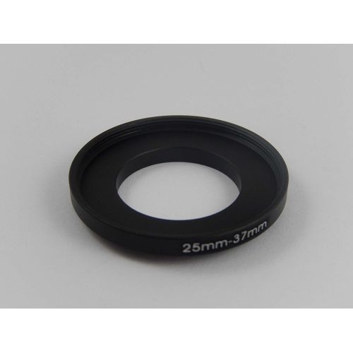 Vhbw Bague D'adaptation De Filtre Step-Up De 25 Mm Vers 37 Mm Pour Objectif D'appareil Photo - Adaptateur, Mtal, Noir