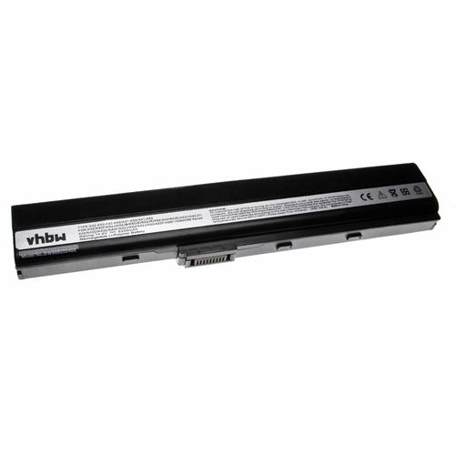 vhbw batterie compatible avec Asus P42, P42F, P42J, P42JC, P52, P52F, P52F-SO006X, P52F-SO017X laptop (5200mAh, 10.8V, Li-Polymre, noir)