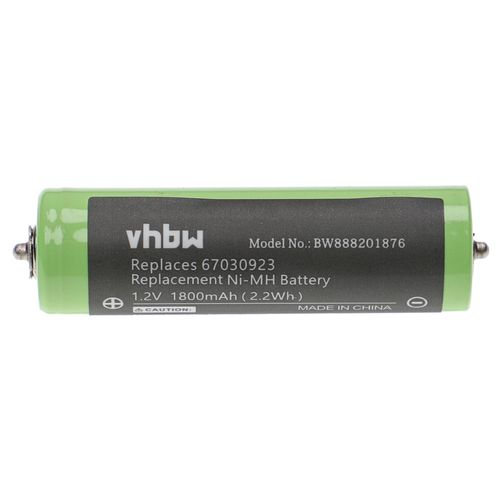vhbw batterie compatible avec Braun Series 1, Series 3, SmartControl rasoir tondeuse  cheveux (1800mAh, 1,2V, NiMH)