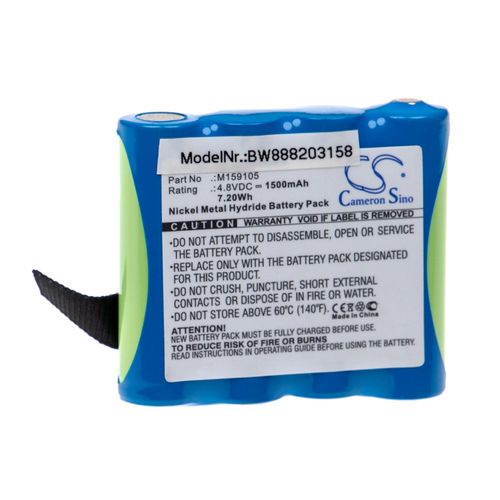 vhbw Batterie compatible avec Edan CS-01, H100, H100B, H100N appareil mdical (1500mAh, 4,8V, NiMH)