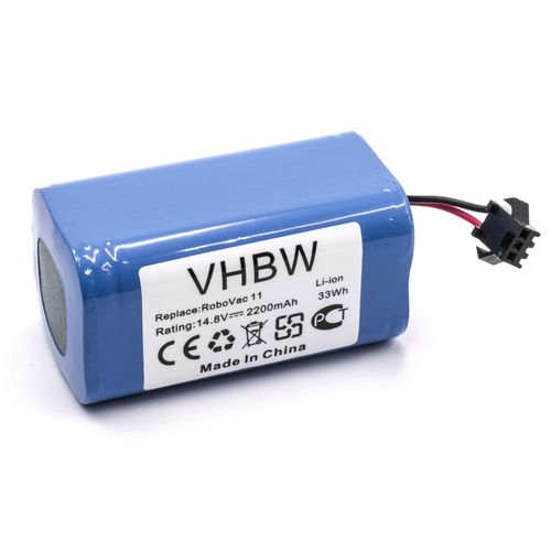 vhbw batterie compatible avec Eufy Robovac 11S Max, 15C Max, 15T, 30C Max, 35C robot lectromnager (2200mAh, 14,8V, Li-ion)