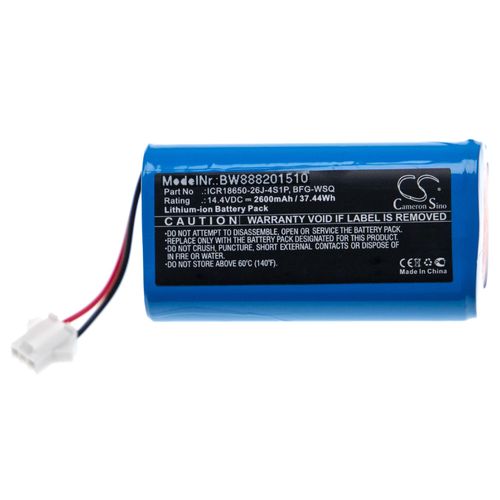 vhbw batterie compatible avec Eufy Robovac 11S Max, 15C Max, 15T, 30C Max, 35C robot lectromnager (2600mAh, 14,4V, Li-ion)