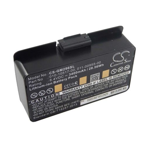 vhbw 1x Batterie compatible avec Garmin GPSMap 376, 376C, 276c, 276, 278, 378, 296, 478, 396 GPS, appareil de navigation (3400mAh, 8,4V, Li-ion)