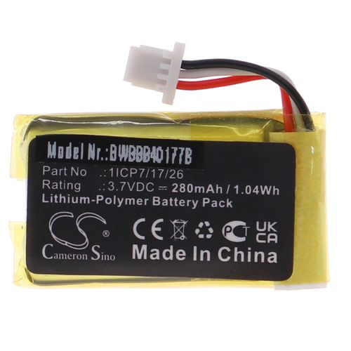 Vhbw Batterie Compatible Avec Google Nest Hello Interphone De Porte, Camra De Sonnette (280mah, 3,7v, Li-Polymre)