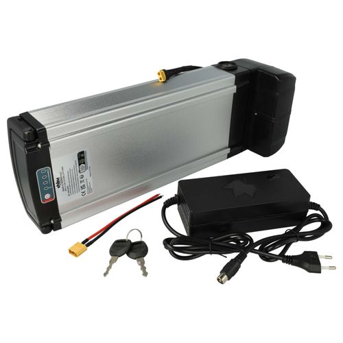 Vhbw Batterie Compatible Avec Hapex Vlo lectrique (10400mah, 36v, Li-Ion) + Chargeur - Argent