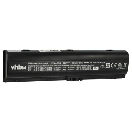 vhbw Batterie compatible avec HP Pavilion DV6182EA, DV6181EA, DV6180EA, DV6184EA, DV6183EA, DV6182EU ordinateur portable (4400mAh, 10,8V, Li-ion)