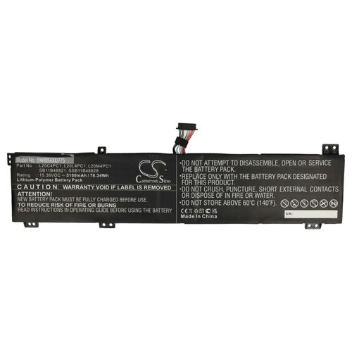 vhbw Batterie compatible avec Lenovo Legion 5 PRO 82JD0023TW, PRO 82JD0024TW, PRO 82JD0025TW ordinateur portable (5100mAh, 15,36V, Li-polymre)