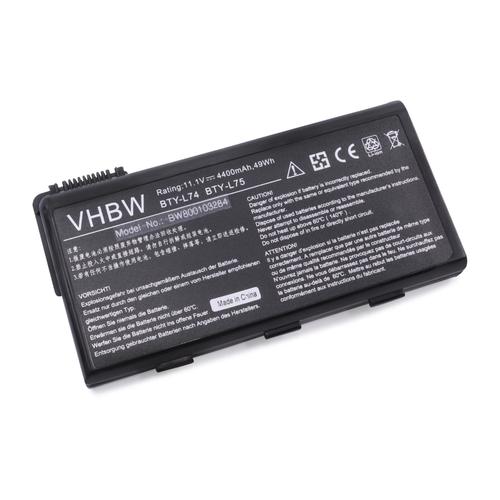 vhbw Batterie compatible avec MSI CR700-211, CR700-211FR, CR700-220XCZ, CR700-221XSK ordinateur portable Notebook (4400mAh, 11,1V, Li-ion)