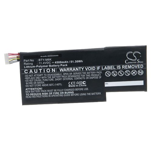 vhbw Batterie compatible avec MSI GF63 Thin 9SC-089CN, GF75, GF75 8RC-039XTR ordinateur portable Notebook (4500mAh, 11,4V, Li-polymre)