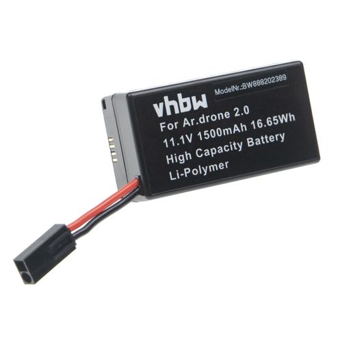 Vhbw Batterie Compatible Avec Parrot Ar Drone 1,0, 2,0, 2.0 Hd Drone (1500mah, 11,1v, Li-Polymre)