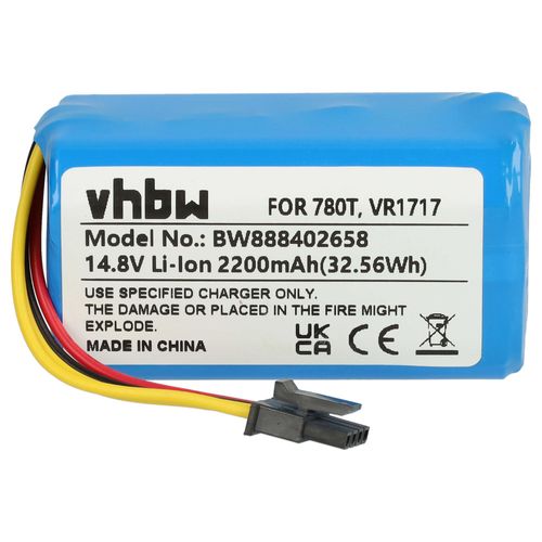 vhbw Batterie compatible avec Sencor SRV X250, SRV 9250, SRV 9250BK, SRVX250, SRV 9200, SRV9250 robot lectromnager (2200mAh, 14,8V, Li-ion)