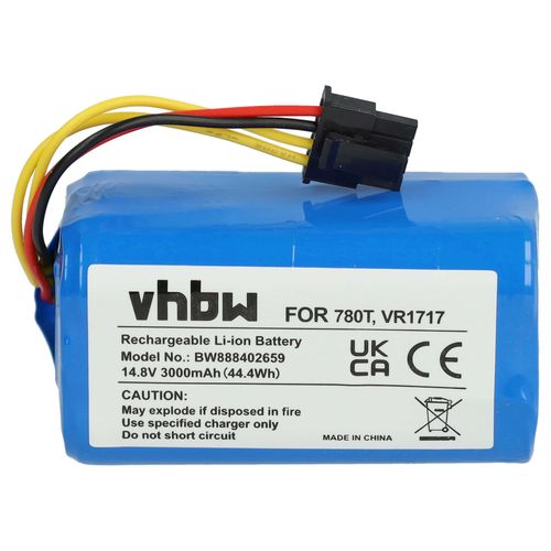vhbw Batterie compatible avec Sencor SRV4000, SRV 4000, SRV 4000GD-EU3, SRV4200, SRV 4200, SRV4250 robot lectromnager (3000mAh, 14,8V, Li-ion)