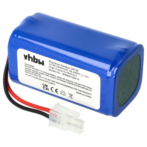 vhbw Batterie compatible avec Silvercrest SSRA1 robot lectromnager (2600mAh, 14,8V, Li-ion)