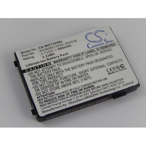 vhbw Batterie remplacement pour Datalogic 95A201004 pour scanner de code-barre POS (900mAh, 3,7V, Li-ion)